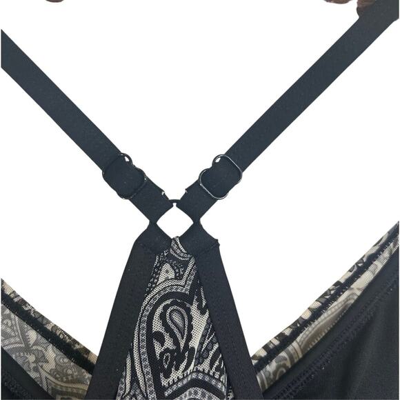 Beach House Swim Dress One Piece Racer Back Black And White Size 14 Beach - Picture 6 of 7